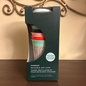 Starbucks 2020 Color Change Candy Cane Reusable Hot Cups NWT